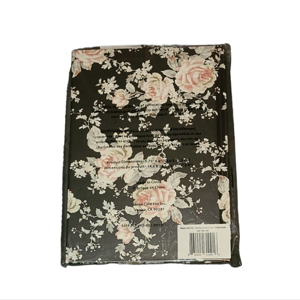 2/$35! Stone Cold Fox Hardcover Floral Notebook - Picture 6 of 11